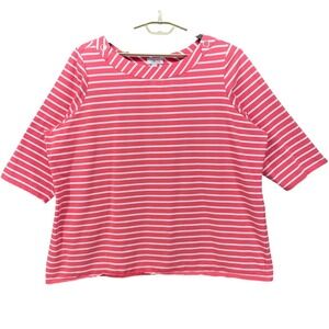 Denim And Co Top Pink 3X‎